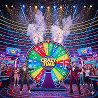 Crazy Time pokie artwork reviewed