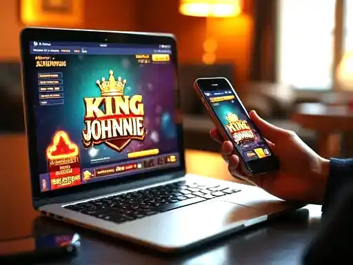 King Johnnie Casino on smartphone