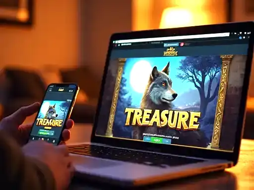 Play Wolf Treasure at King Johnnie Casino Australia